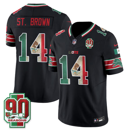 Detroit Lions Mexico Edition Vapor Jersey - Stitched