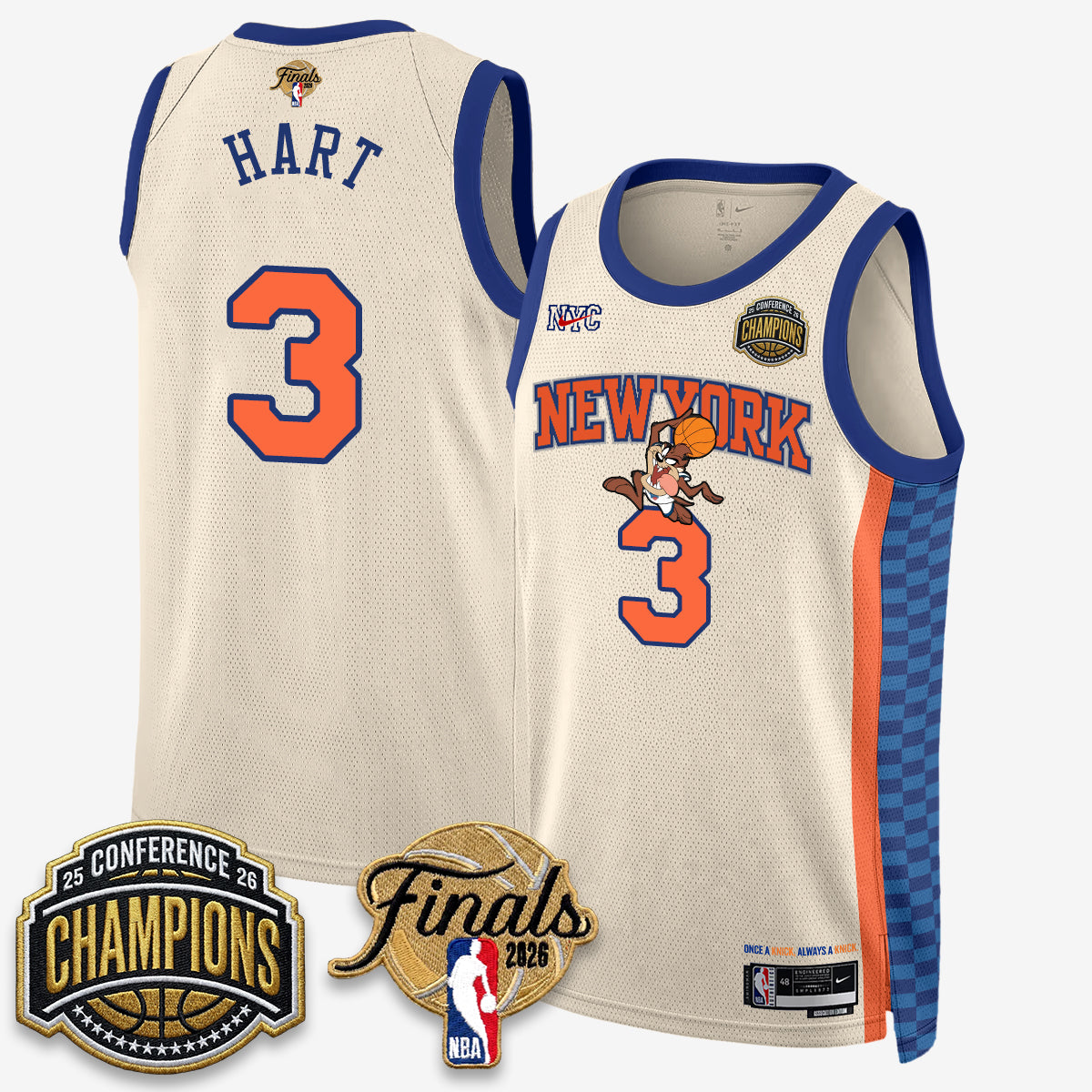 NYK 2026 NBA Eastern Conference Champions x Taz Vapor Jersey - Stitched