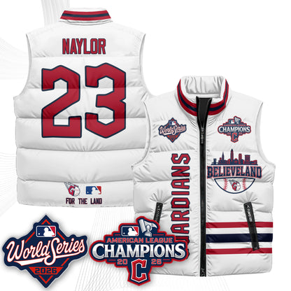 CLE 2026 AL Champions Puffer Vest - Printed