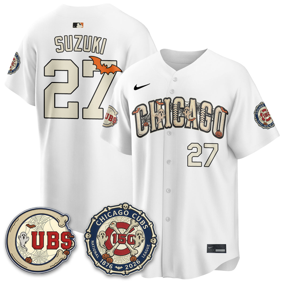 Chicago Cubs Halloween 2026 Vapor Limited Jersey - Stitched