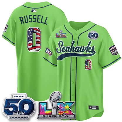 SEA SB LX Champs America Edition Vapor Baseball Jersey - Stitch