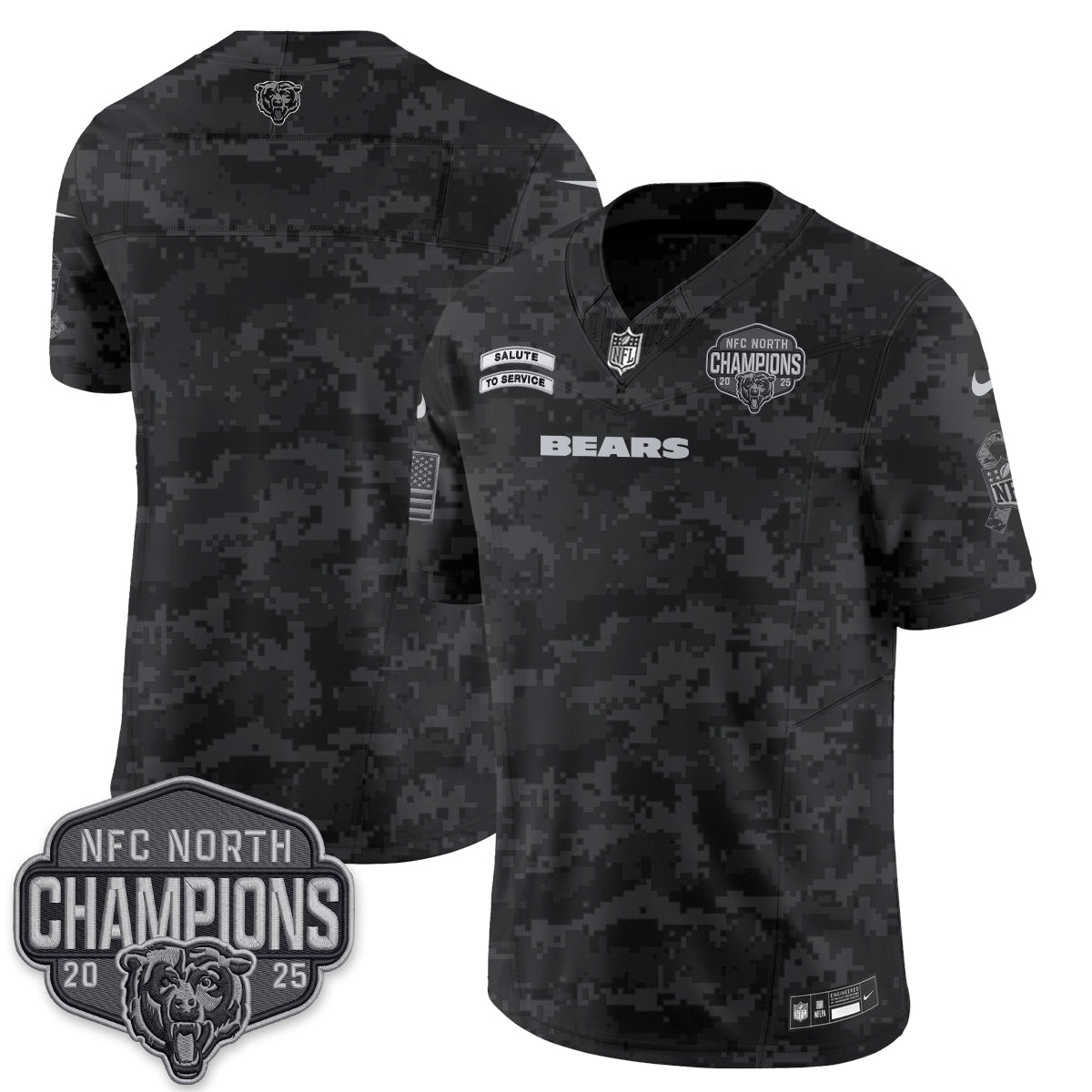 Chicago Bears 2026 Salute to Service V2 Vapor Jersey - Stitched