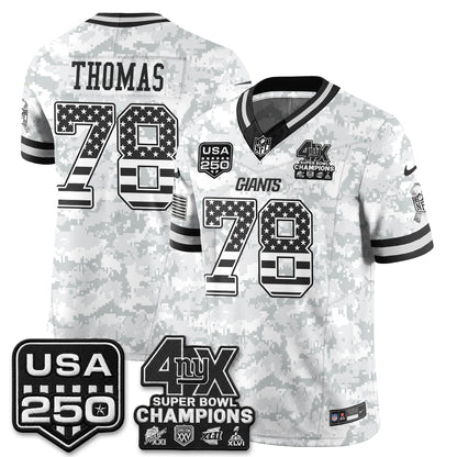 New York Giants 2026 Salute To Service Vapor Jersey - Stitched