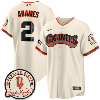 San Francisco Giants Mike Krukow Vapor Jersey - Stitched