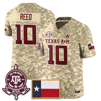 Aggies Camouflage ‘Honor and Support’ 2026 Vapor Limited Jersey - Stitched