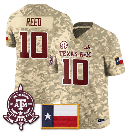 Aggies Camouflage ‘Honor and Support’ 2026 Vapor Limited Jersey - Stitched