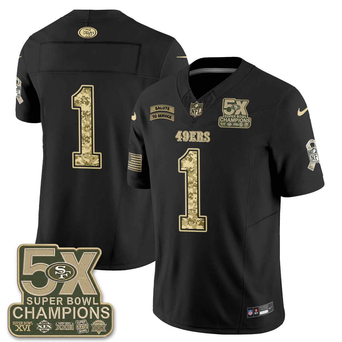 SF 2026 Salute to Service V2 Vapor Jersey - Stitched