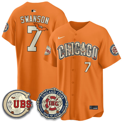 Chicago Cubs Halloween 2026 Vapor Limited Jersey - Stitched