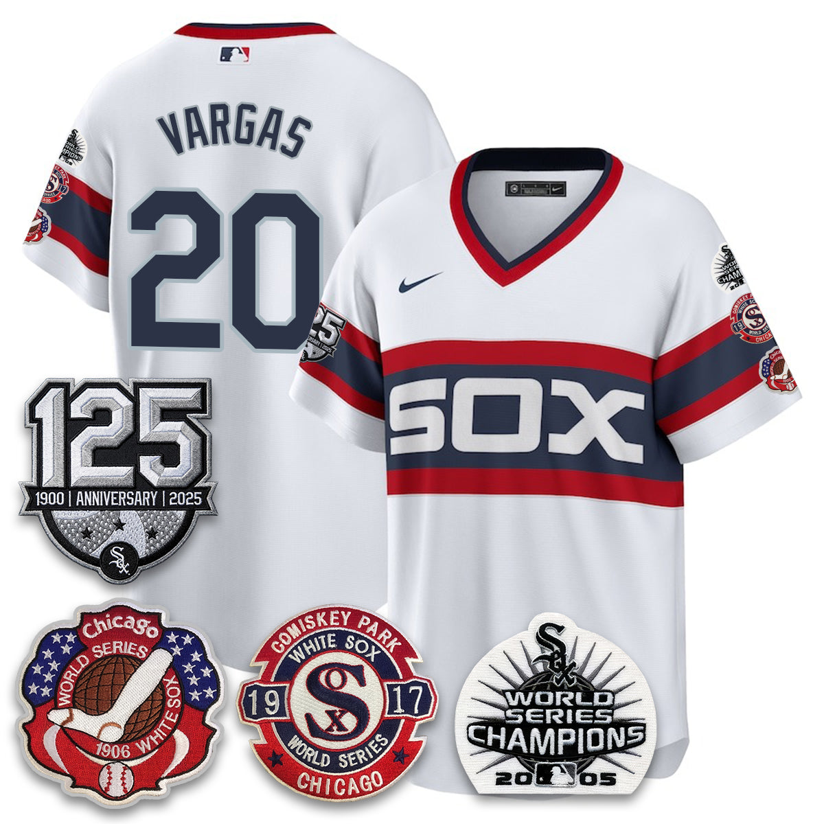 CWS 125th Anniversary - W.S Champions Edition Vapor Jersey - Stitched