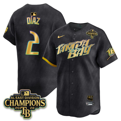 TB 2026 AL East Champs Gold Edition Vapor Jersey - Stitched