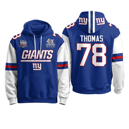 NYG 4X Champs S.Bowl Fleece Hoodie - Printed