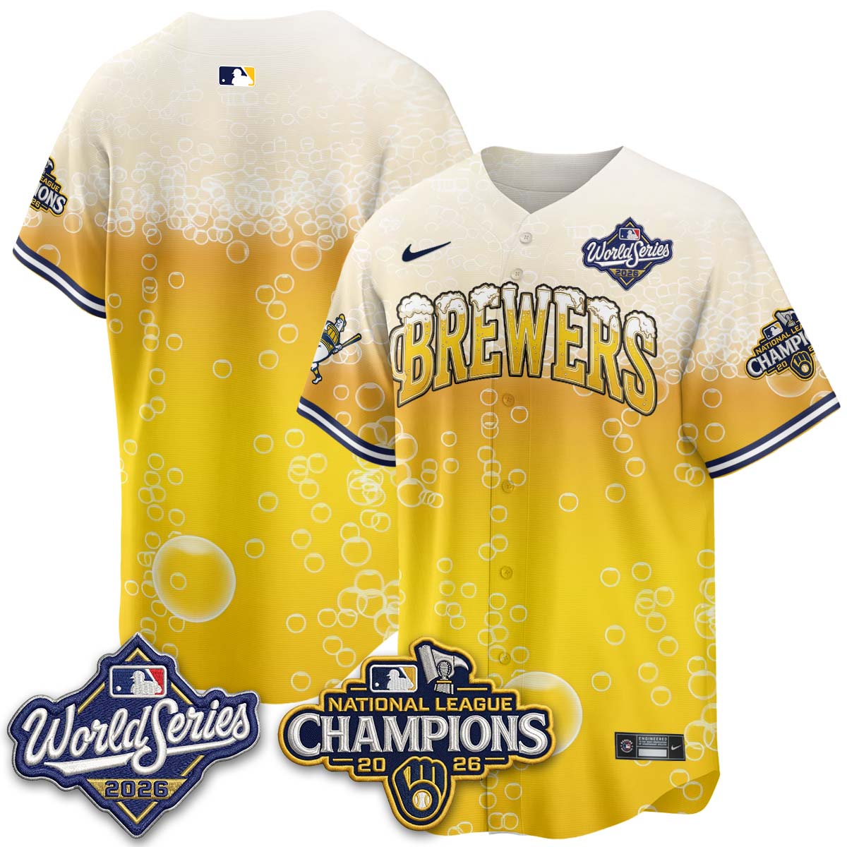 MIL "Pitcher & Pint" 2026 NL Champions Vapor Jersey - Stitched