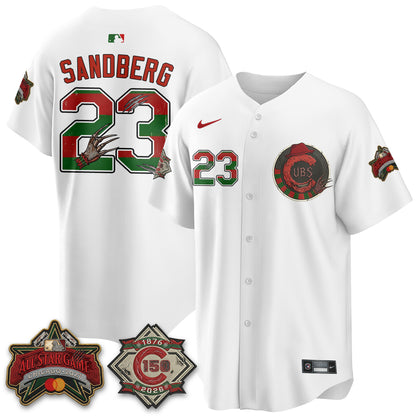 Chicago Cubs A Nightmare on Wrigley Field Edition Vapor Jersey - Stitched