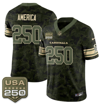 Arizona Cardinals 2026 Salute to Service Vapor Jersey - Stitched