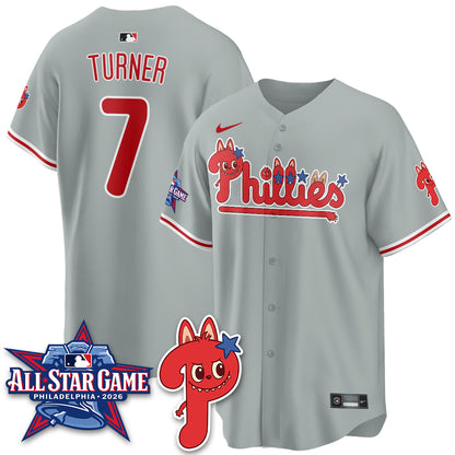 Philadelphia Phillies Fanged Rabbit Doll  Vapor Limited Jersey - Stitched