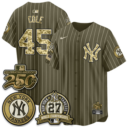 NYY Salute to Service 2026 Vapor Limited Jersey - Stitched