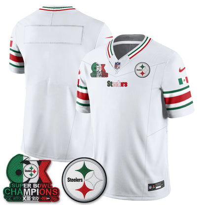 Pittsburgh Steelers Mexico Edition Vapor Jersey - Stitched