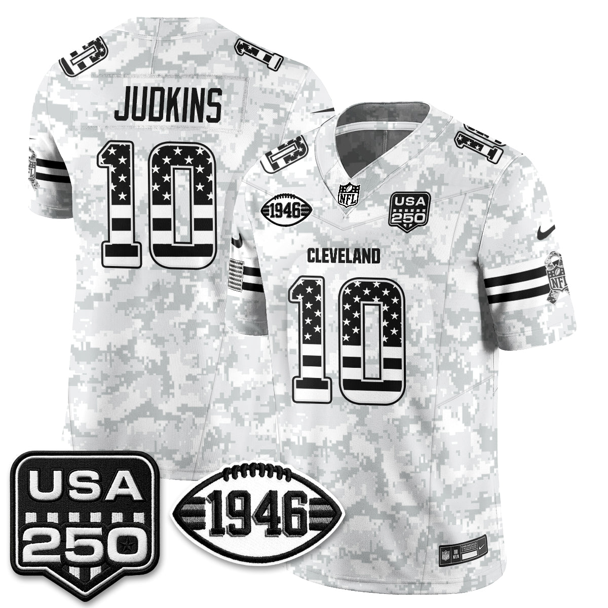 Cleveland Browns 2026 Salute to Service Vapor Jersey - Stitched