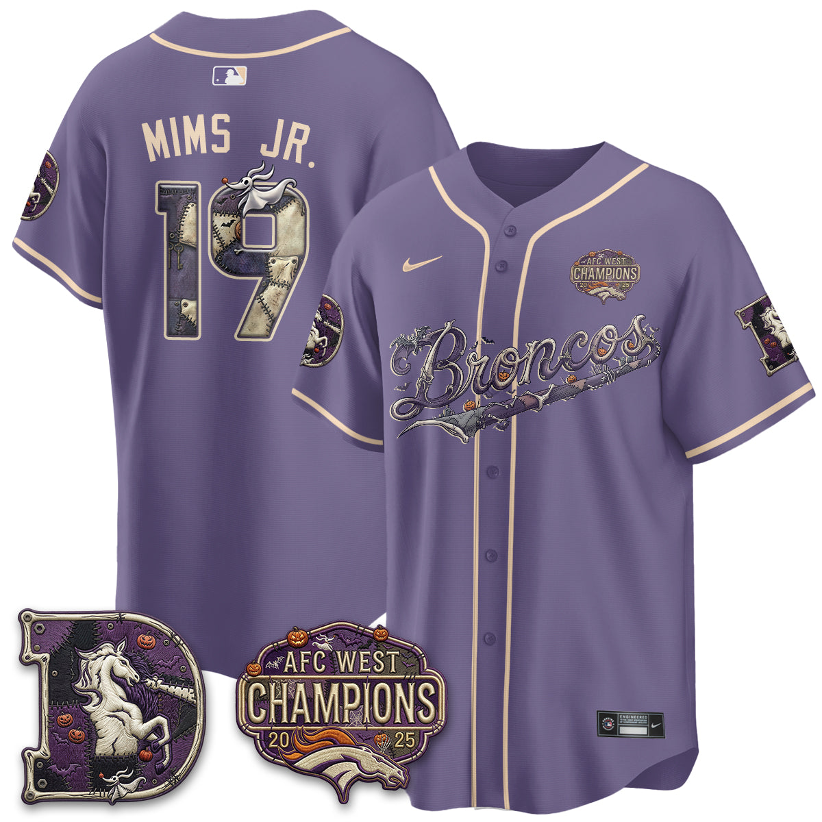 DEN 2026 Nightmare Edition Vapor Baseball Jersey - Stitched