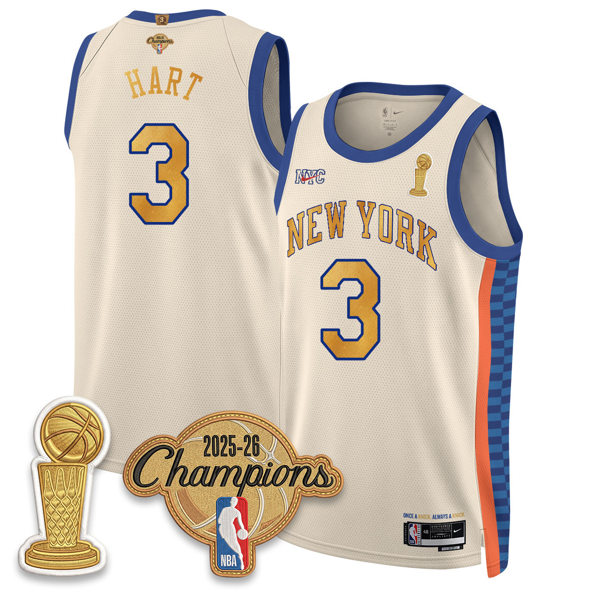 NYK Champions Night Vapor Jersey - Stitched