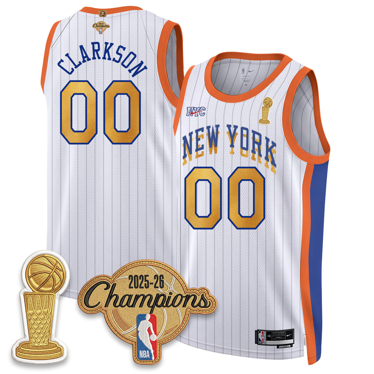 NYK Champions Night Vapor Jersey - Stitched