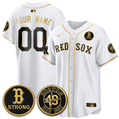 BOS Tim Wakefield Memorial Patch Vaper Premier Limited Custom Jersey - All Stitched V2
