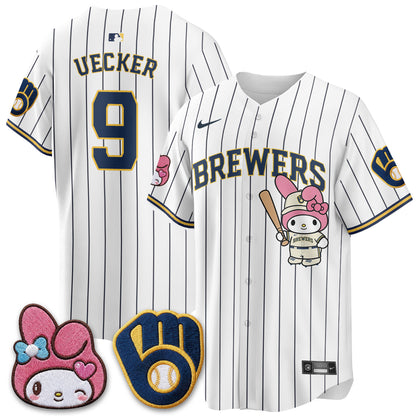 Milwaukee Brewers x Pink Sanrio Friend Edition Vapor Jersey - Stitched