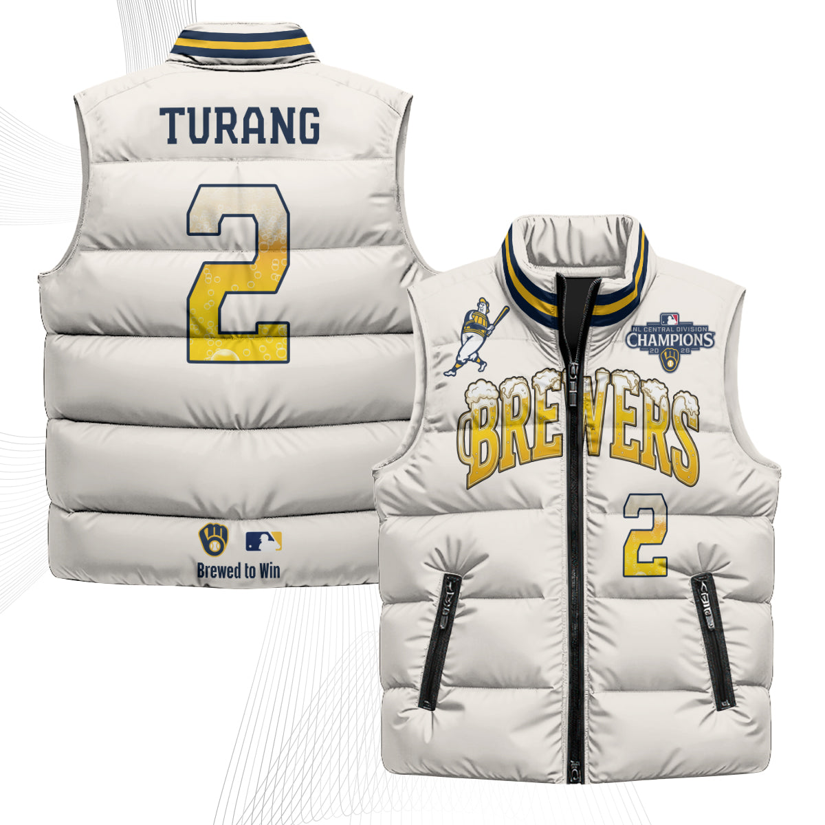 MIL 2026 NL Division Champs Puffer Vest - Printed