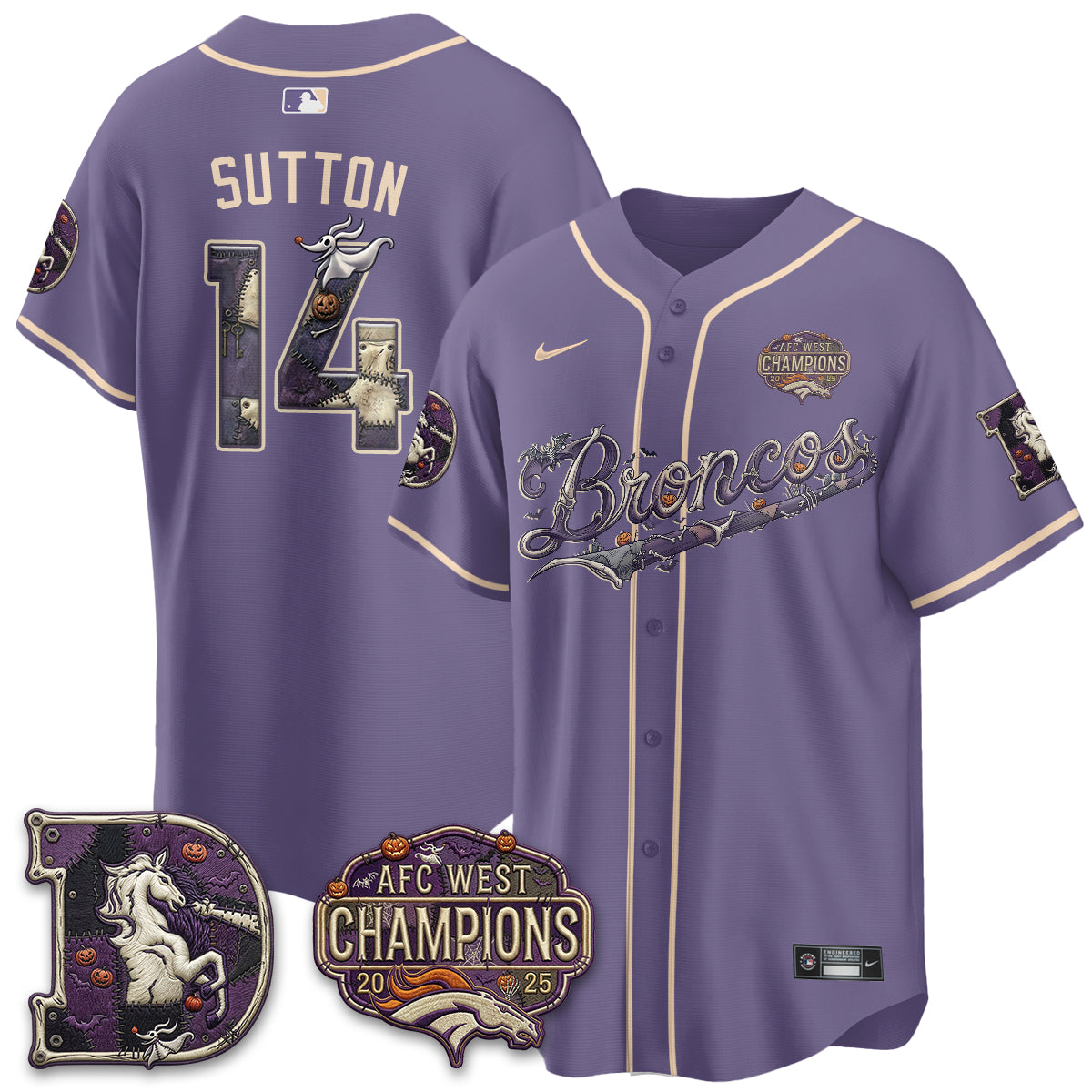 DEN 2026 Nightmare Edition Vapor Baseball Jersey - Stitched