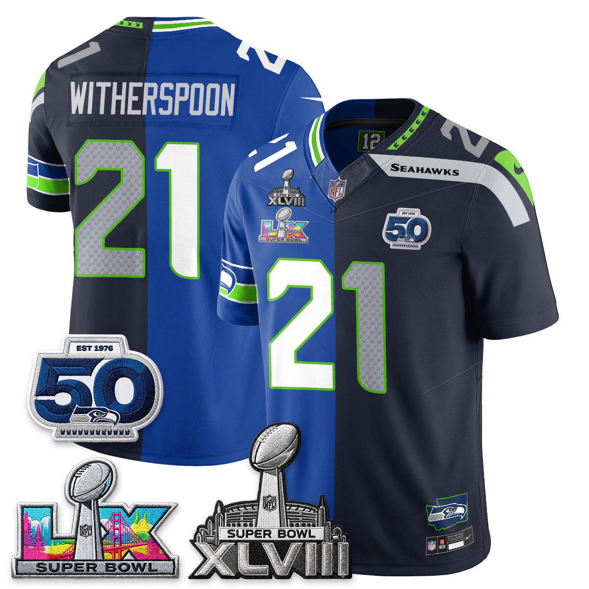 SEA SB LX Champs Split Edition Vapor Jersey - Stitch