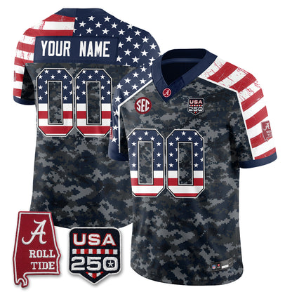 BAMA Camouflage Edition 2026 Vapor Limited Custom Jersey - Stitched