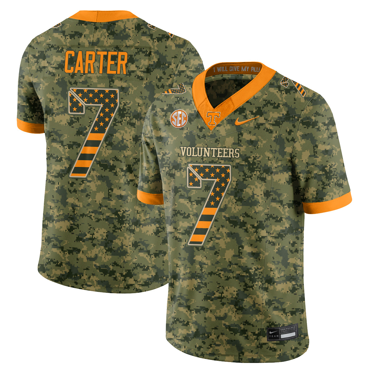 TENN 2026 Camouflage Edition Vapor Jersey - Stitched