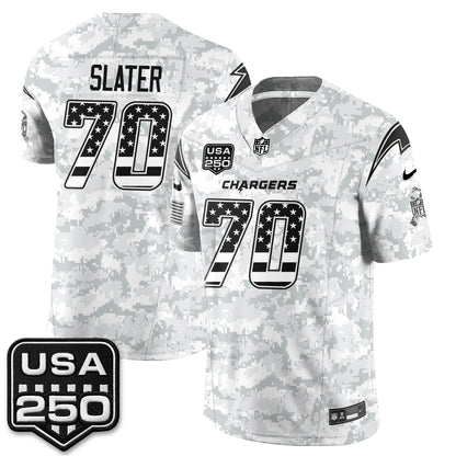 Los Angeles Chargers 2026 Salute to Service Vapor Jersey - Stitched
