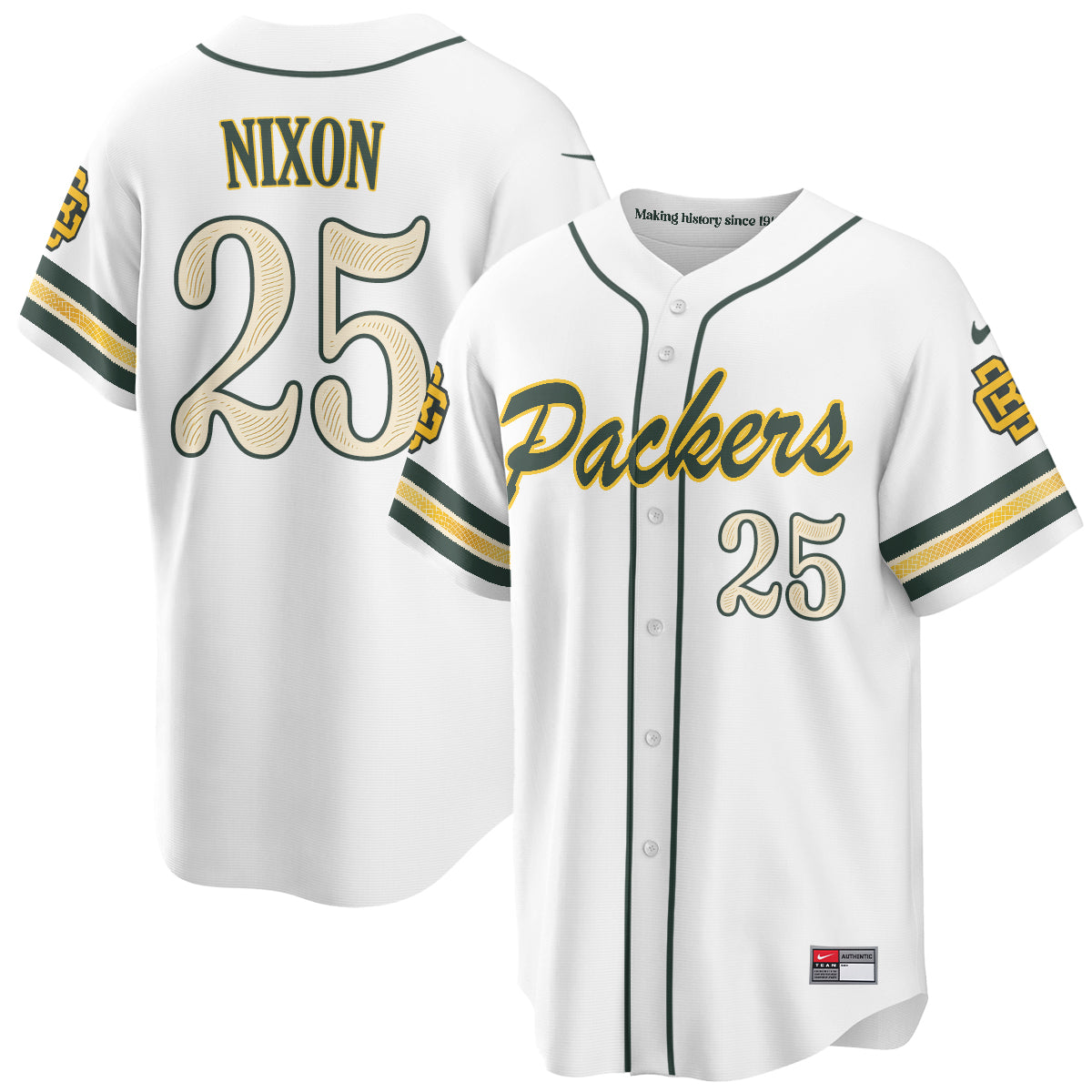 Green Bay Packers 2026 Rivalries Baseball Vapor Jersey - Stitched