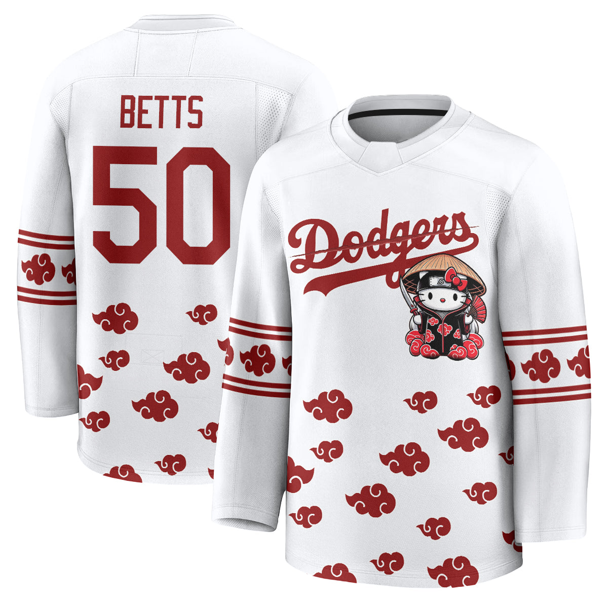 Los Angeles Dodgers Akatsuki Edition Vapor Hockey Jersey - Stitched