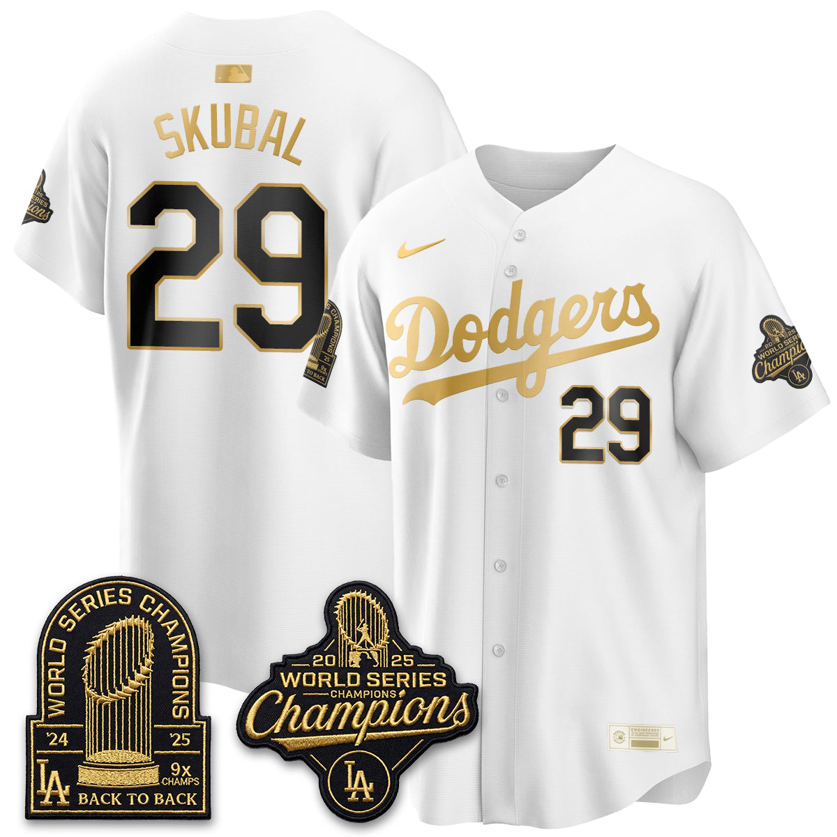 Los Angeles Dodgers Welcome No.29 Vapor Jersey- Stitched