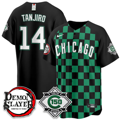 Chicago Cubs Demon Slayer Vapor Limited Jersey - Stitched