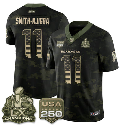 SEA 2026 Salute to Service Edition Vapor Jersey - Stitched n5