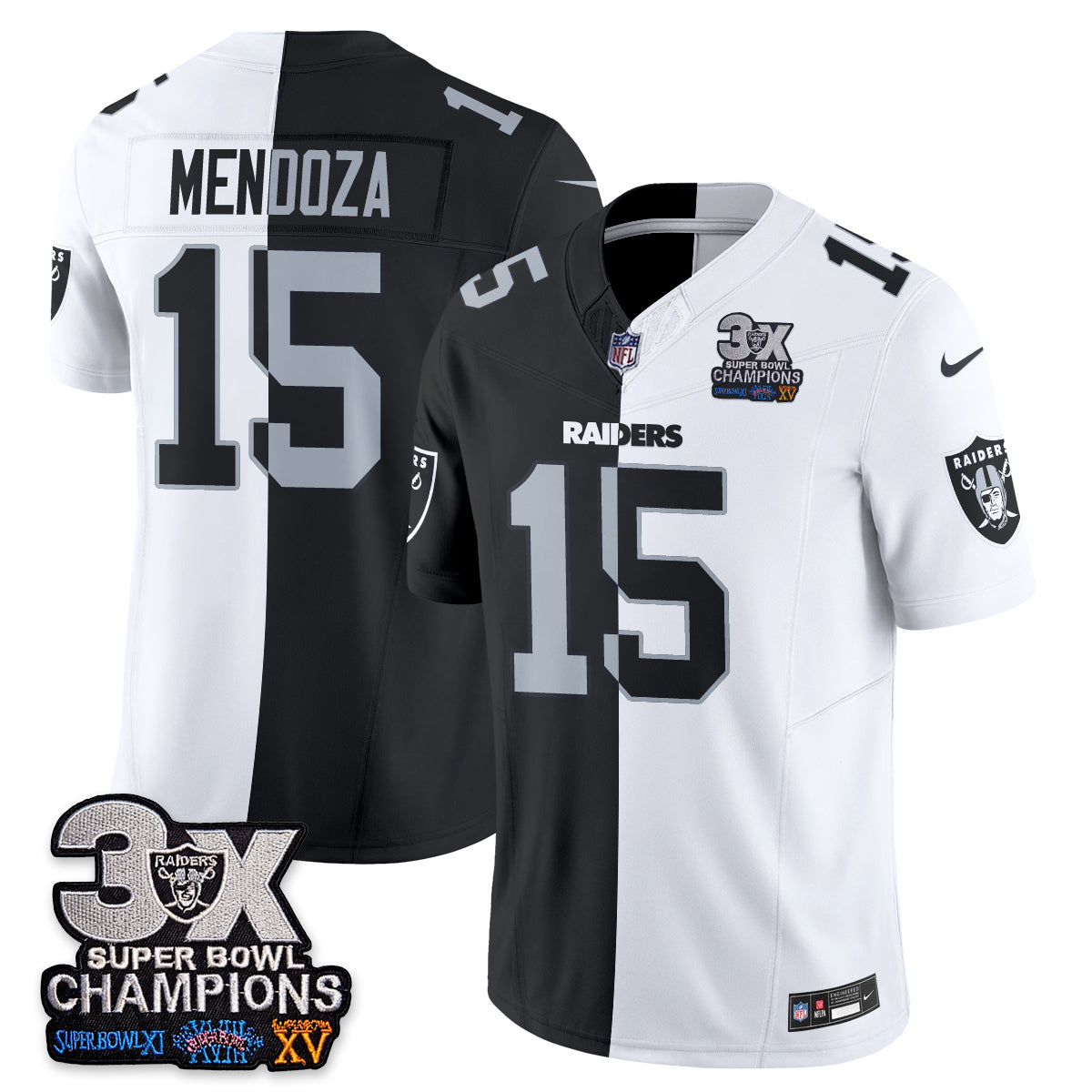 Las Vegas Raiders Split Edition Vapor Jersey - Stitched