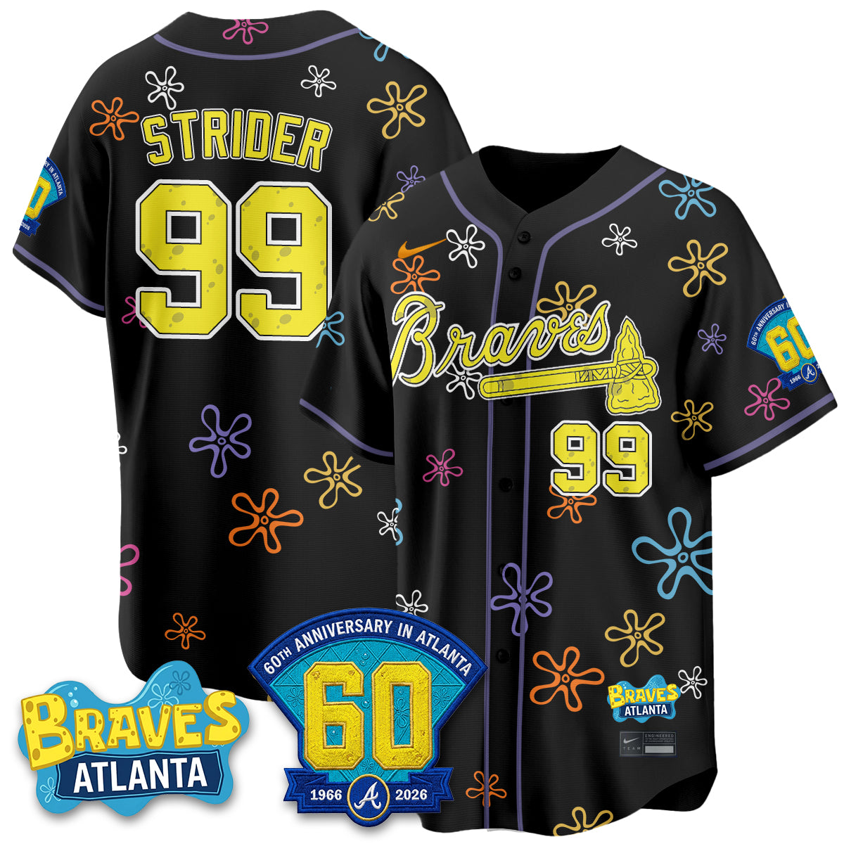 Atlanta Braves x SBSP Limited Vapor Jersey- Stitched