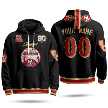 SF Faithful to The Bay Custom Fleece Hoodie - Printed