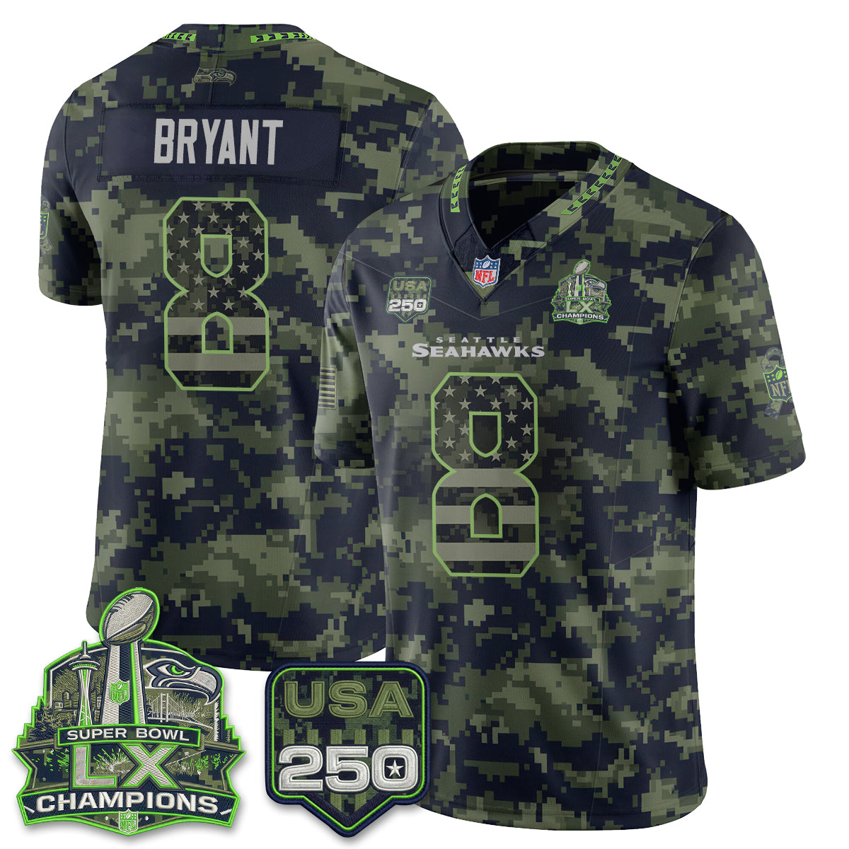 SEA 2026 Salute to Service Edition Vapor Jersey - Stitched n5