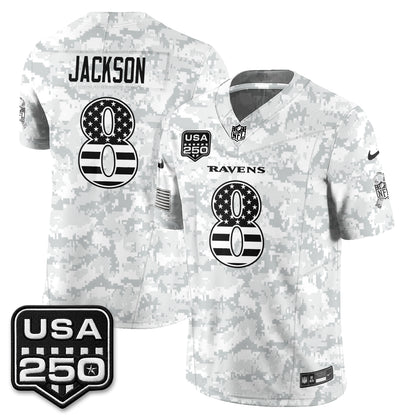 Baltimore Ravens 2026 Salute to Service Vapor Jersey - Stitched