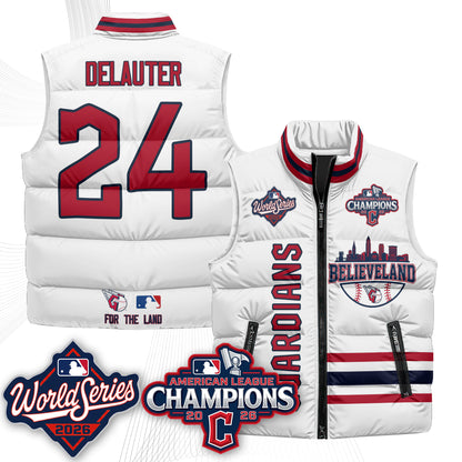 CLE 2026 AL Champions Puffer Vest - Printed