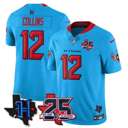 HOU 25th Seasons in 2026 Basic Vapor Limited Jersey - All Stitched