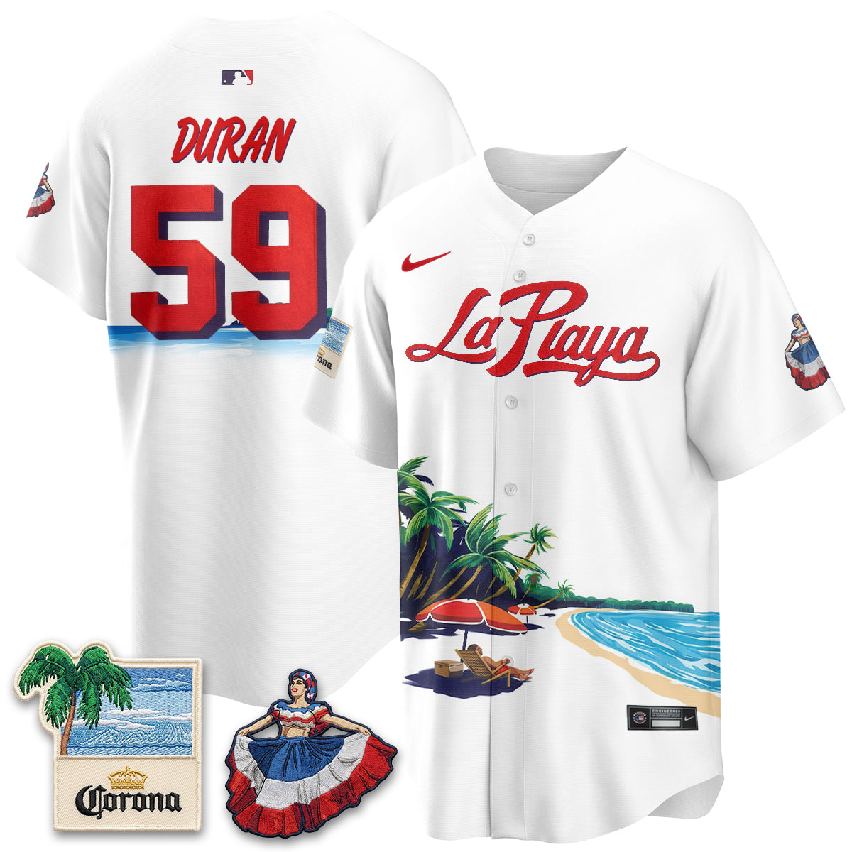 Philadelphia Phillies Beach Connect "La Playa" Edition Vapor Jersey- Patch Stitched