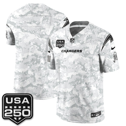 Los Angeles Chargers 2026 Salute to Service Vapor Jersey - Stitched