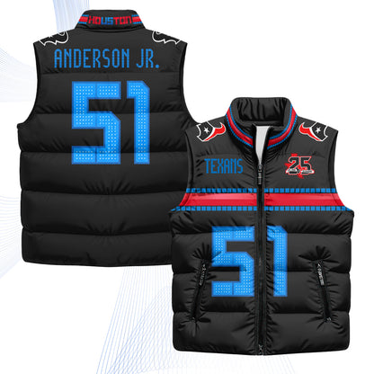 Houston Texans 2026 Rivalries Puffer Vest - Printed