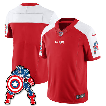 New England Patriots x Vibranium Shield Edition Vapor Jersey - Stitched