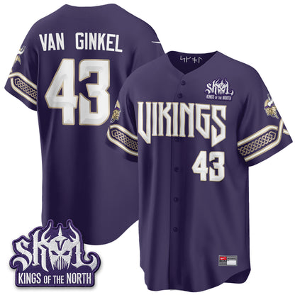 Minnesota Vikings 2026 Rivalries Edition Baseball Vapor Jersey - Stitched